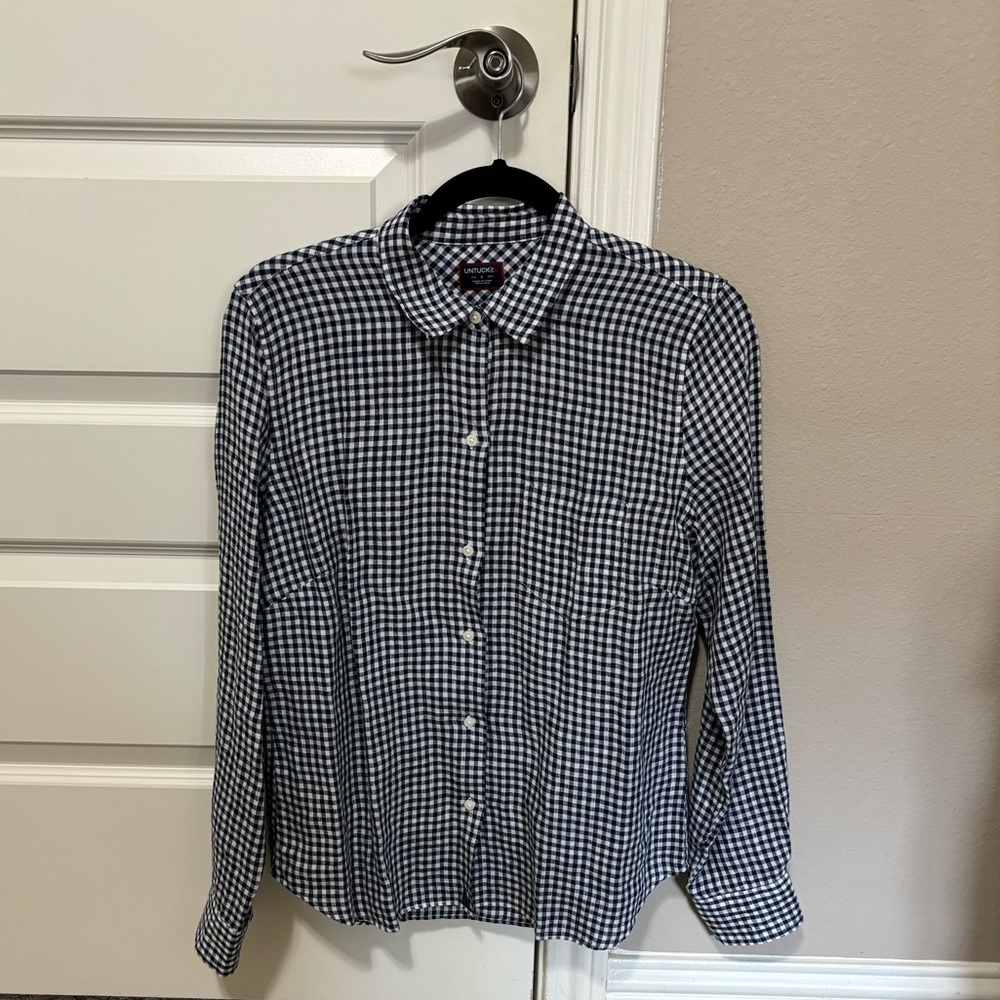 UNTUCKit Women’s 100% Linen Button Down Shirt